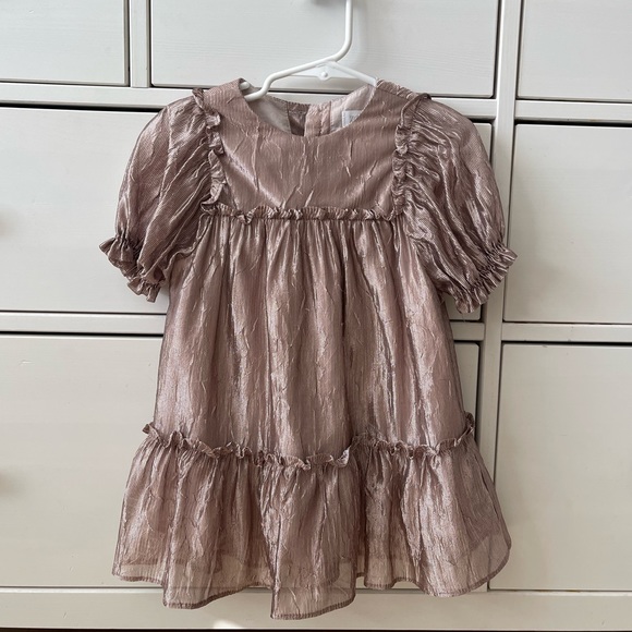Zara shimmery structured striped dress - Picture 5 of 5